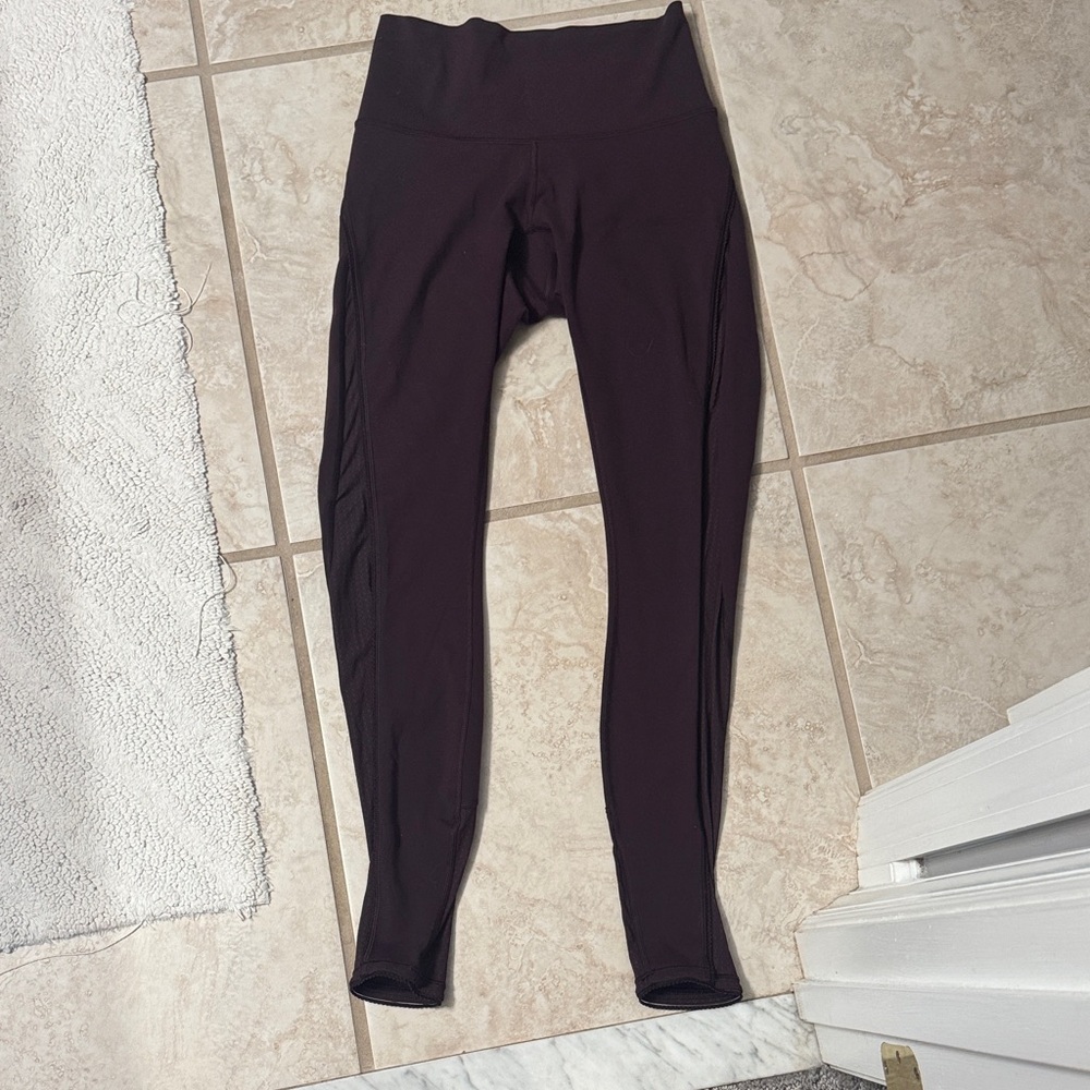 Lululemon Plum Leggings - no tags - no size attached - fits 2 or 4